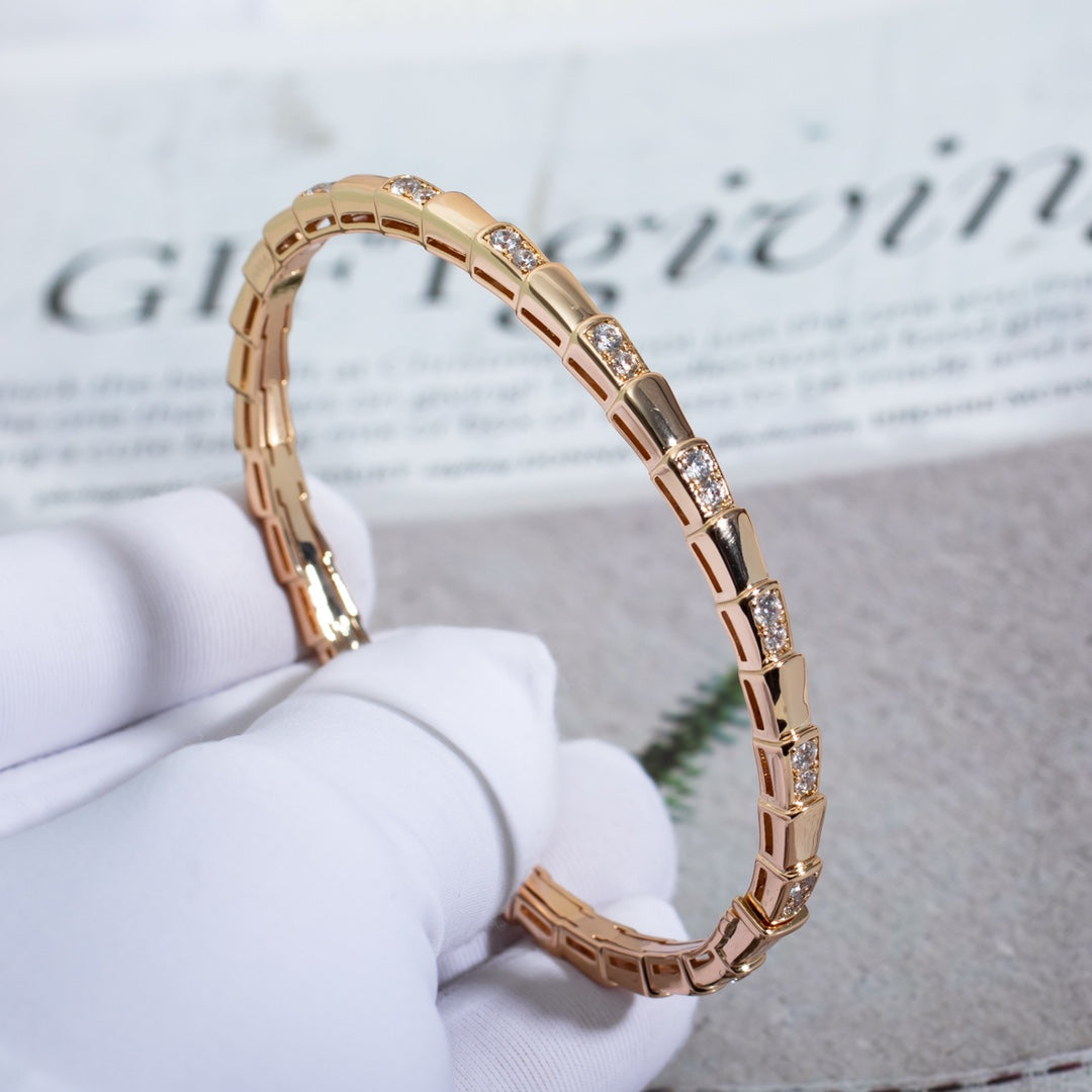 [OAK JURI]SERPENTI BRACELET PINK GOLD DIAMOND