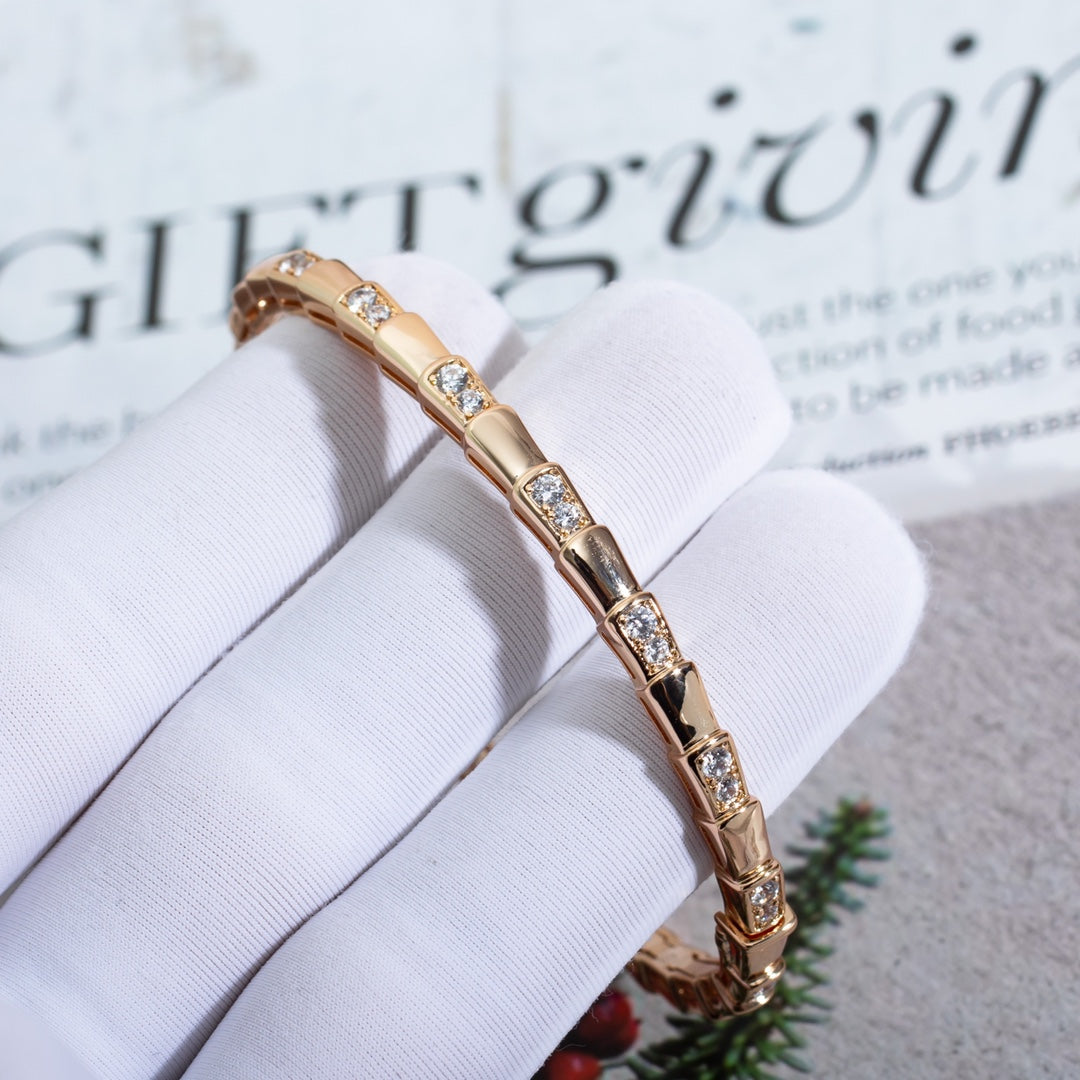 [OAK JURI]SERPENTI BRACELET PINK GOLD DIAMOND