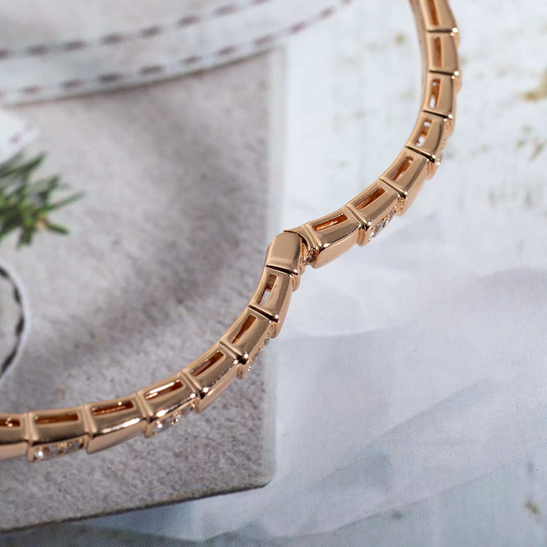[OAK JURI]SERPENTI BRACELET PINK GOLD DIAMOND