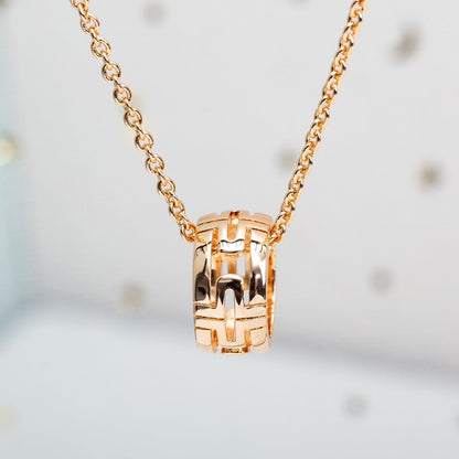 [OAK JURI]PARENTESI NECKLACE PINK GOLD