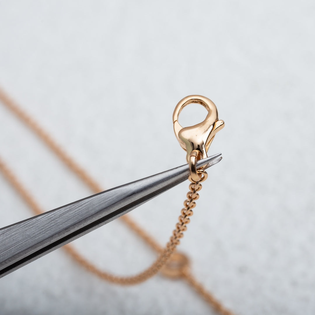 [OAK JURI]PARENTESI NECKLACE PINK GOLD