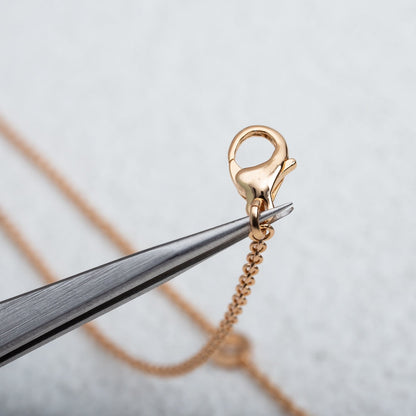 [OAK JURI]PARENTESI NECKLACE PINK GOLD