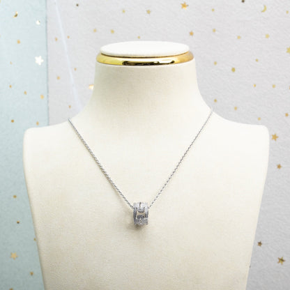 [OAK JURI]PARENTESI NECKLACE SILVER DIAMOND