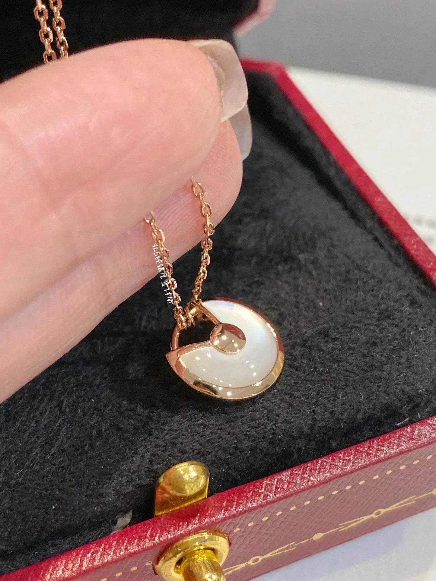 [OAK JURI]AMULETTE ROSE GOLD MOP NECKLACE