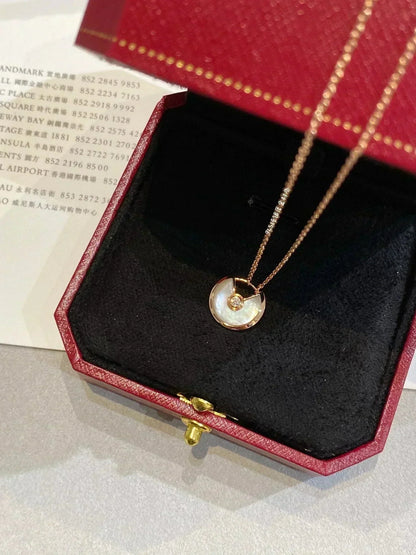 [OAK JURI]AMULETTE ROSE GOLD MOP NECKLACE