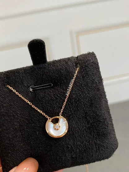 [OAK JURI]AMULETTE ROSE GOLD MOP NECKLACE