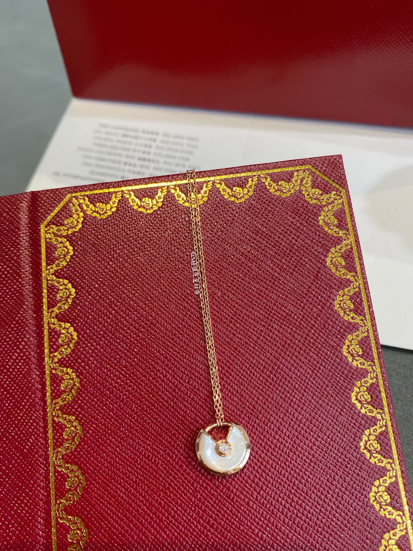 [OAK JURI]AMULETTE ROSE GOLD MOP NECKLACE
