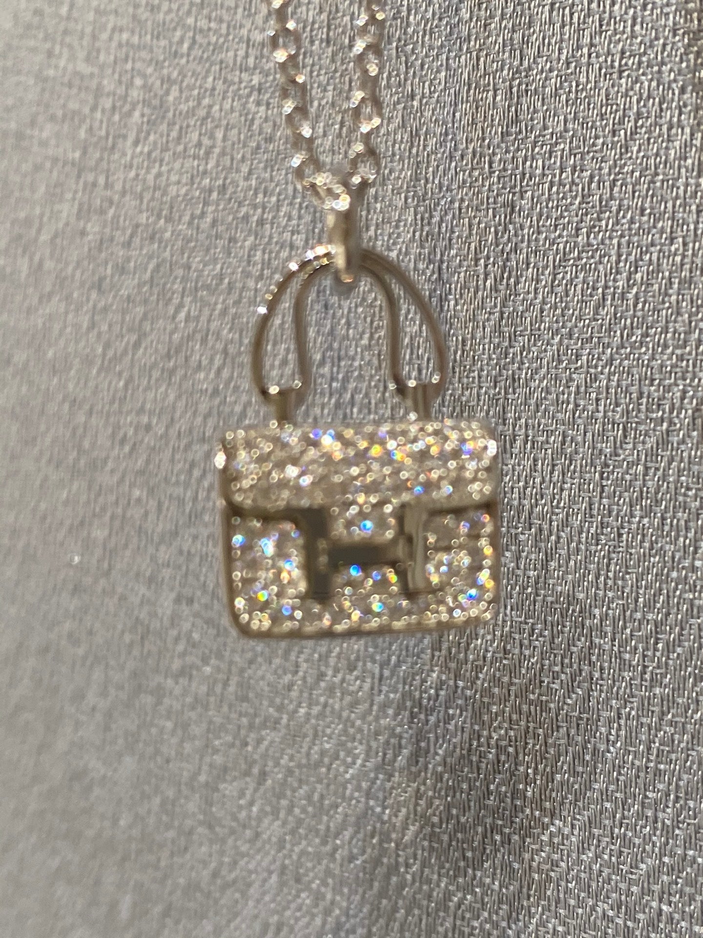 [OAK JURI]CONSTANCE PEDANT DIAMOND NECKLACE