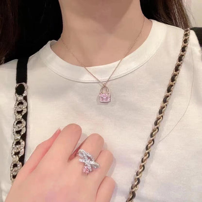 [OAK JURI]CONSTANCE PEDANT PURPLE DIAMOND NECKLACE