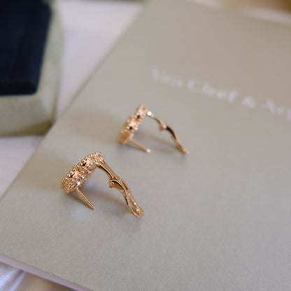 [OAK JURI]LUCKY PINK GOLD WHITE MOP EARRINGS