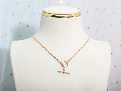 [OAK JURI]ECHAPPEE NECKLACE PINK GOLD