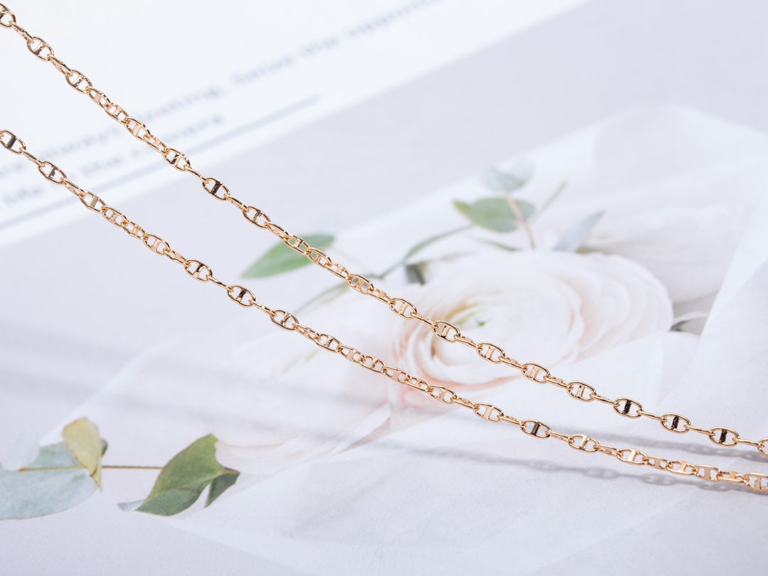 [OAK JURI]ECHAPPEE NECKLACE PINK GOLD