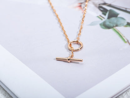 [OAK JURI]ECHAPPEE NECKLACE PINK GOLD