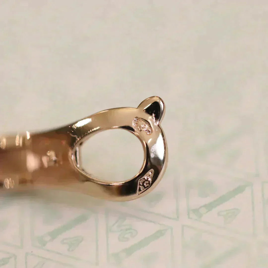 [OAK JURI]CLOVER MEDIUM 1 MOTIFS FUll DIAMOND EARRINGS