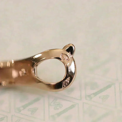 [OAK JURI]CLOVER MEDIUM 1 MOTIFS FUll DIAMOND EARRINGS
