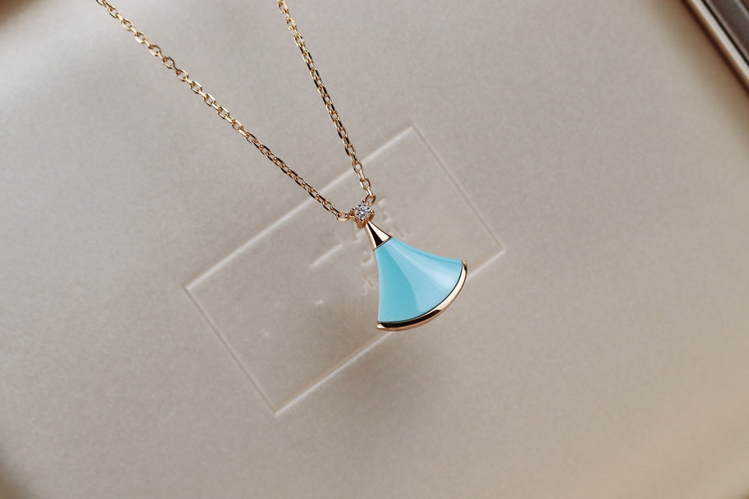 [OAK JURI]DREAM NECKLACE TURQUOISE PINK GOLD