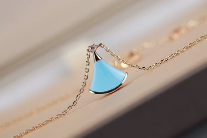 [OAK JURI]DREAM NECKLACE TURQUOISE PINK GOLD
