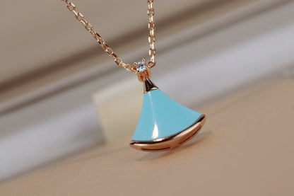 [OAK JURI]DREAM NECKLACE TURQUOISE PINK GOLD