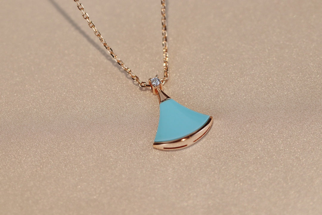 [OAK JURI]DREAM NECKLACE TURQUOISE PINK GOLD