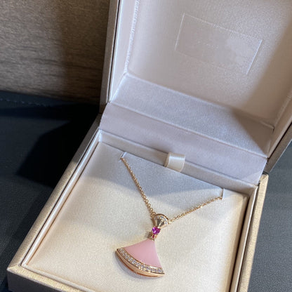 [OAK JURI]DREAM NECKLACE PINK OPAL