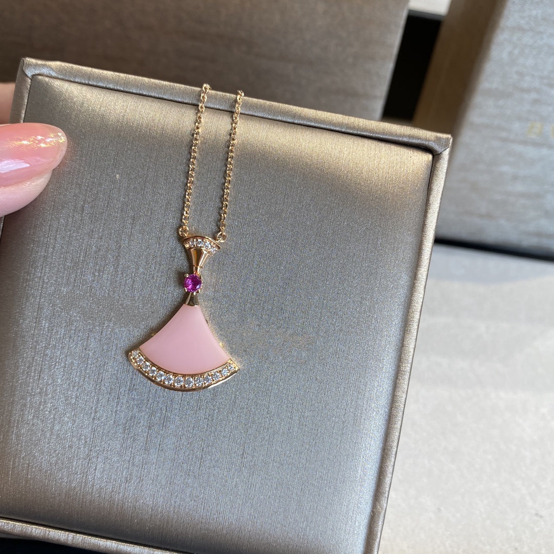 [OAK JURI]DREAM NECKLACE PINK OPAL