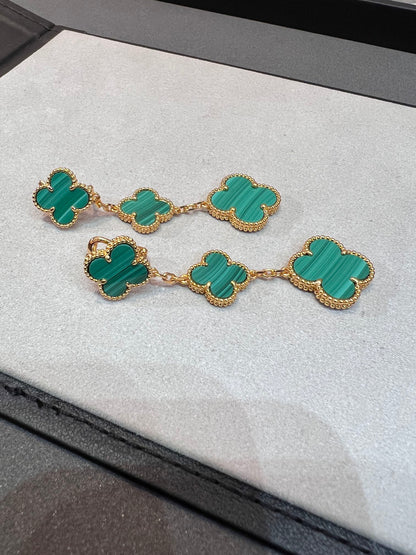 [OAK JURI]CLOVER MALACHITE 3 MOTIFS GOLD