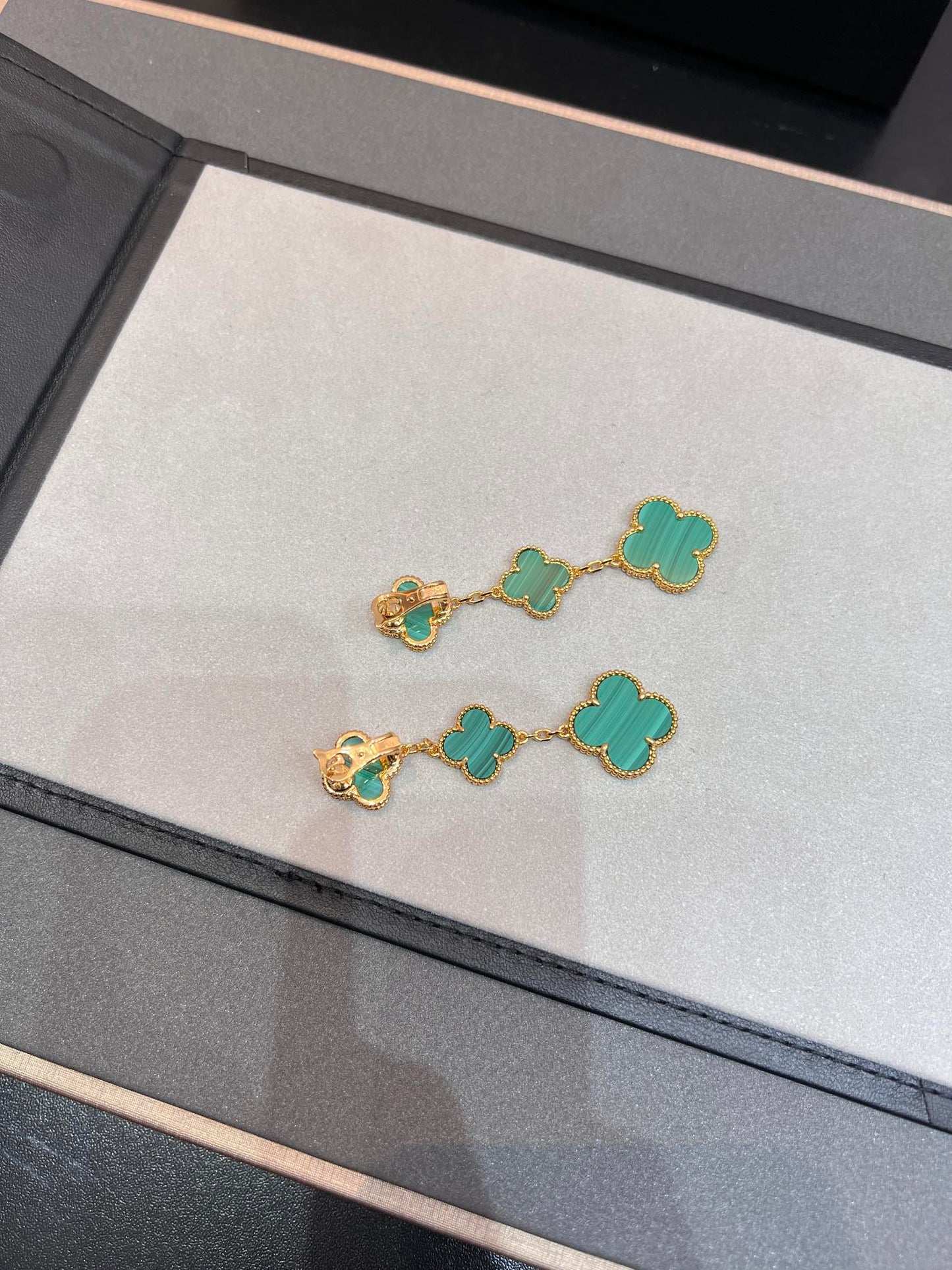[OAK JURI]CLOVER MALACHITE 3 MOTIFS GOLD