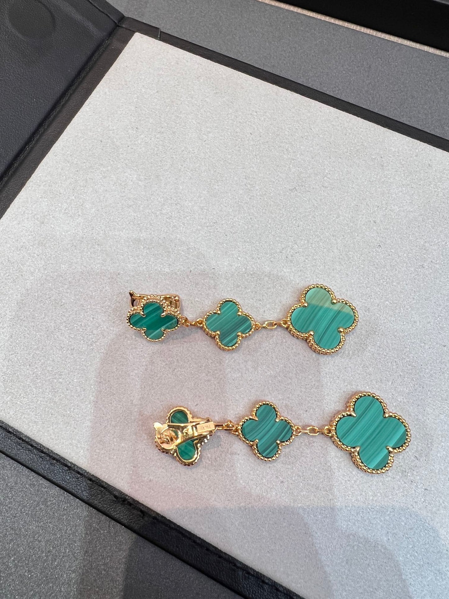 [OAK JURI]CLOVER MALACHITE 3 MOTIFS GOLD