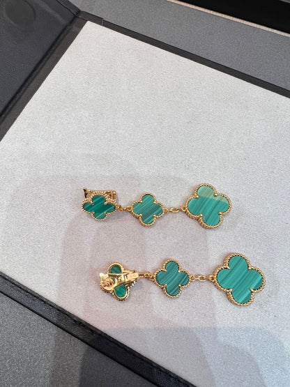 [OAK JURI]CLOVER MALACHITE 3 MOTIFS GOLD