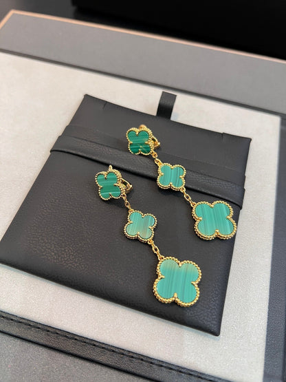 [OAK JURI]CLOVER MALACHITE 3 MOTIFS GOLD