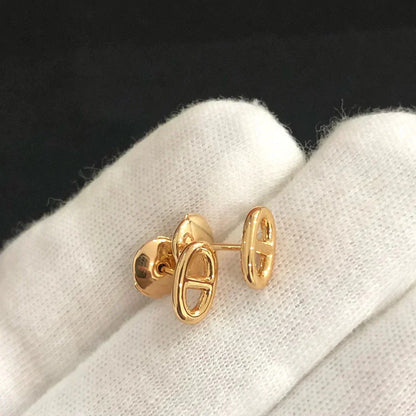 [OAK JURI]CHAINE SMALL EARRINGS GOLD AND SILVER
