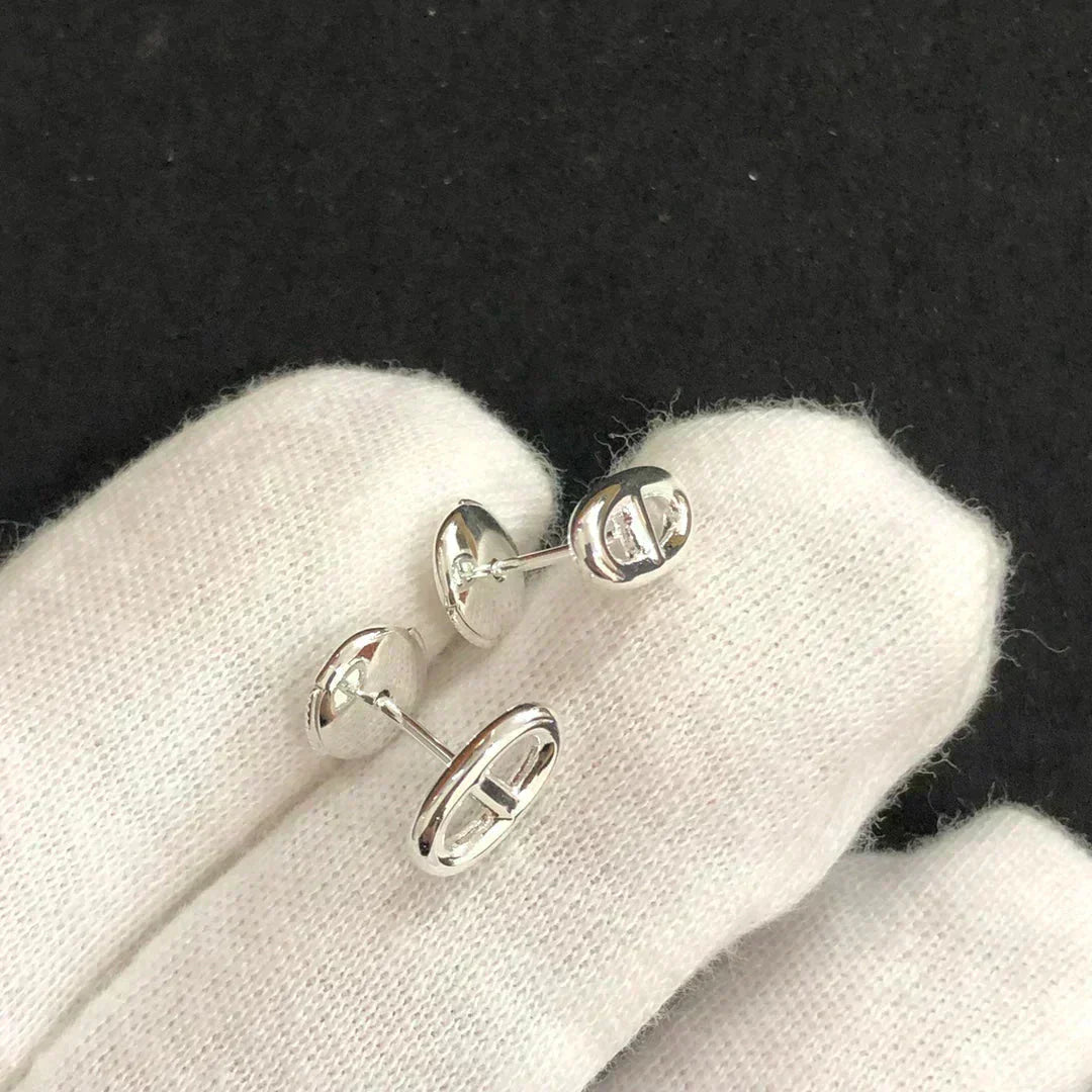 [OAK JURI]CHAINE SMALL EARRINGS GOLD AND SILVER