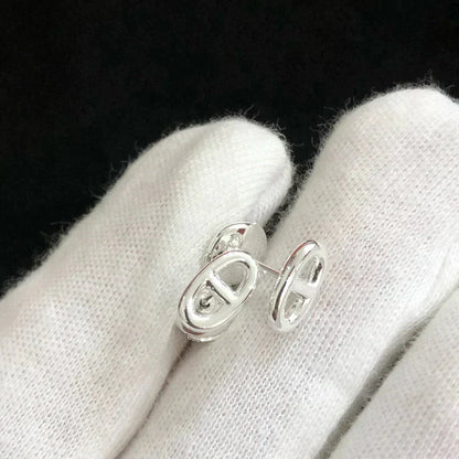 [OAK JURI]CHAINE SMALL EARRINGS GOLD AND SILVER
