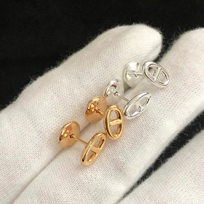 [OAK JURI]CHAINE SMALL EARRINGS GOLD AND SILVER