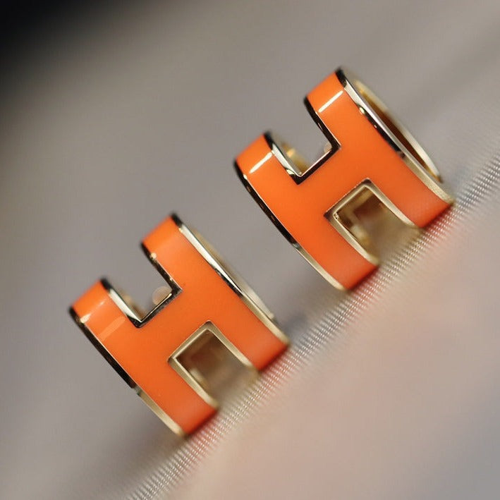 [OAK JURI]MINI POP H EARRINGS ORANGE