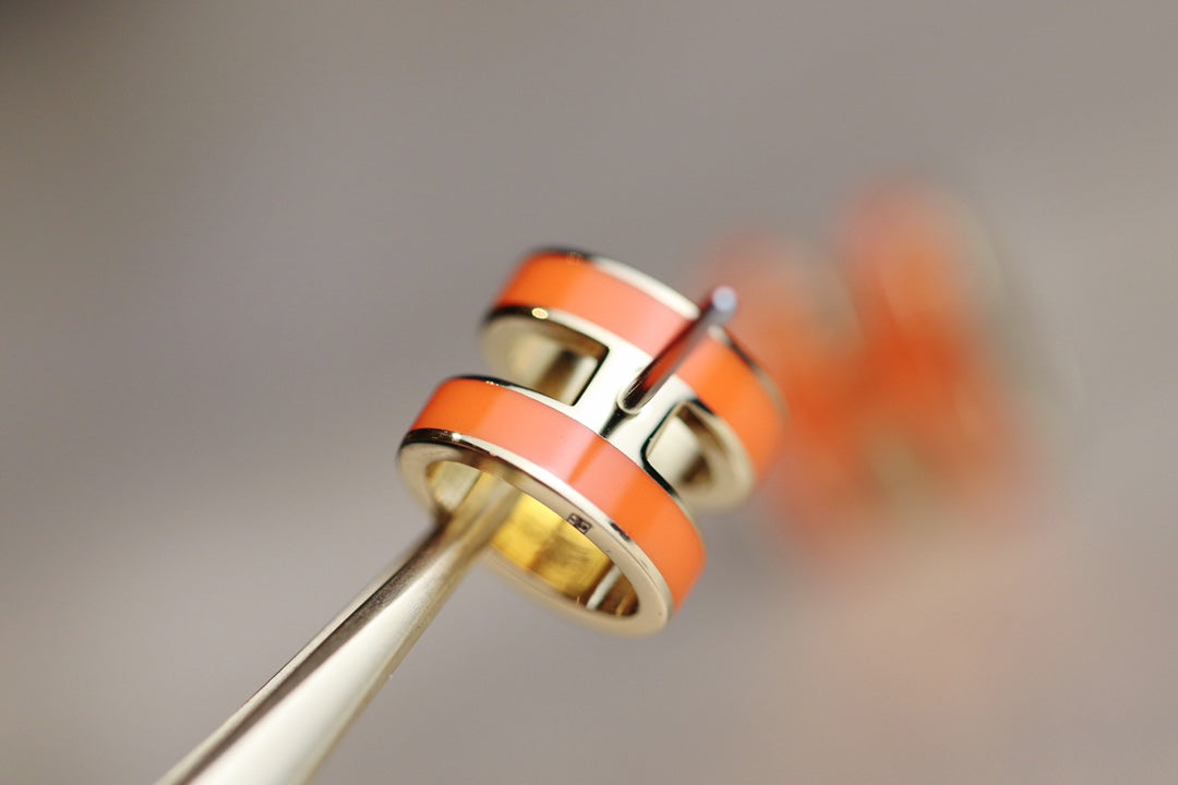 [OAK JURI]MINI POP H EARRINGS ORANGE