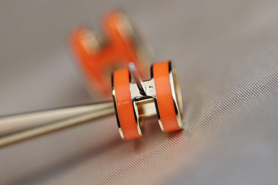 [OAK JURI]MINI POP H EARRINGS ORANGE