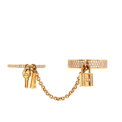 [OAK JURI]HM KELLY CLOCHETTE DOUBLE RING IN  WITH DIAMONDS