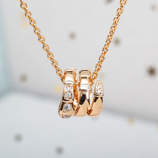 [OAK JURI]SERPENTI PINK GOLD NECKLACE DIAMOND