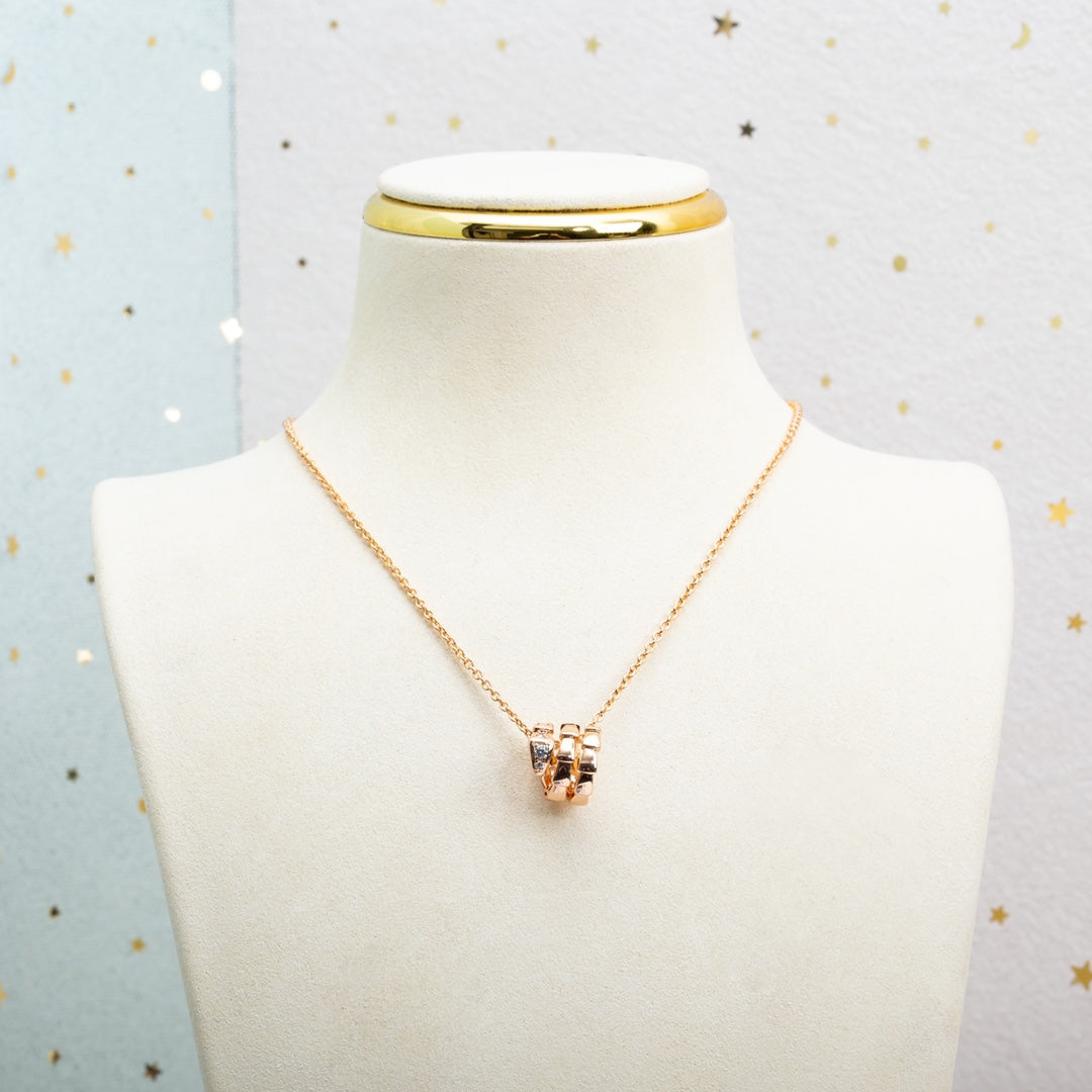 [OAK JURI]SERPENTI PINK GOLD NECKLACE DIAMOND