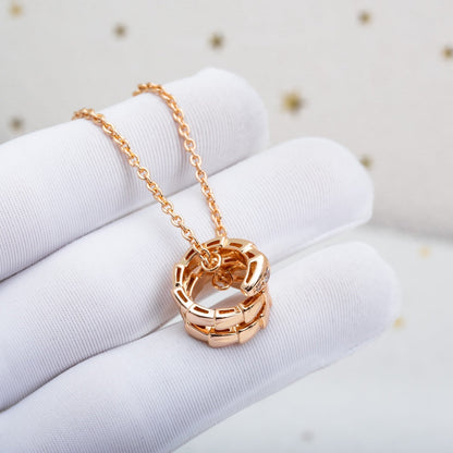 [OAK JURI]SERPENTI PINK GOLD NECKLACE DIAMOND