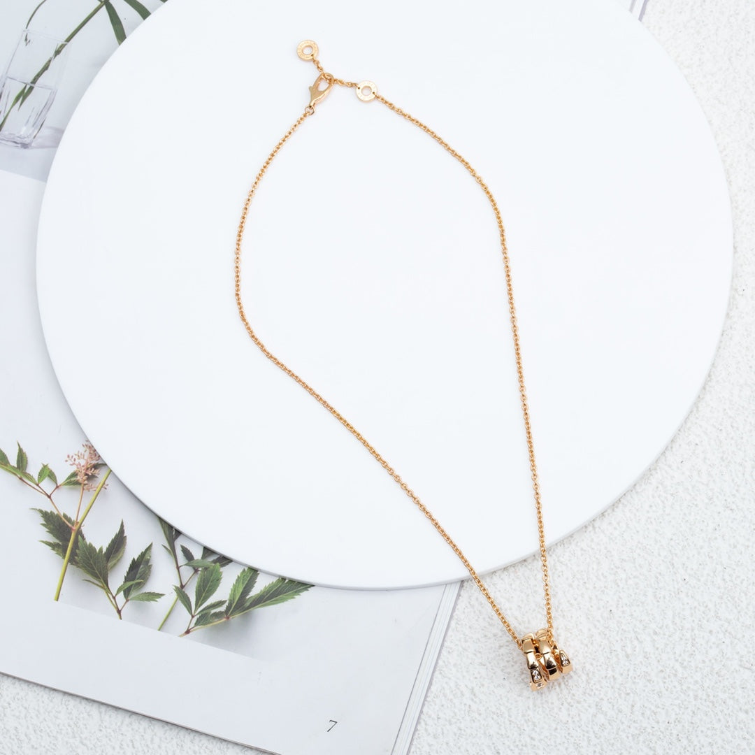[OAK JURI]SERPENTI PINK GOLD NECKLACE DIAMOND
