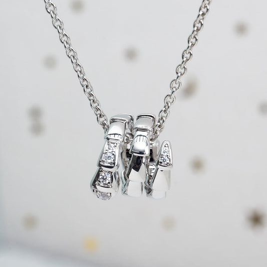 [OAK JURI]SERPENTI SILVER NECKLACE DIAMOND