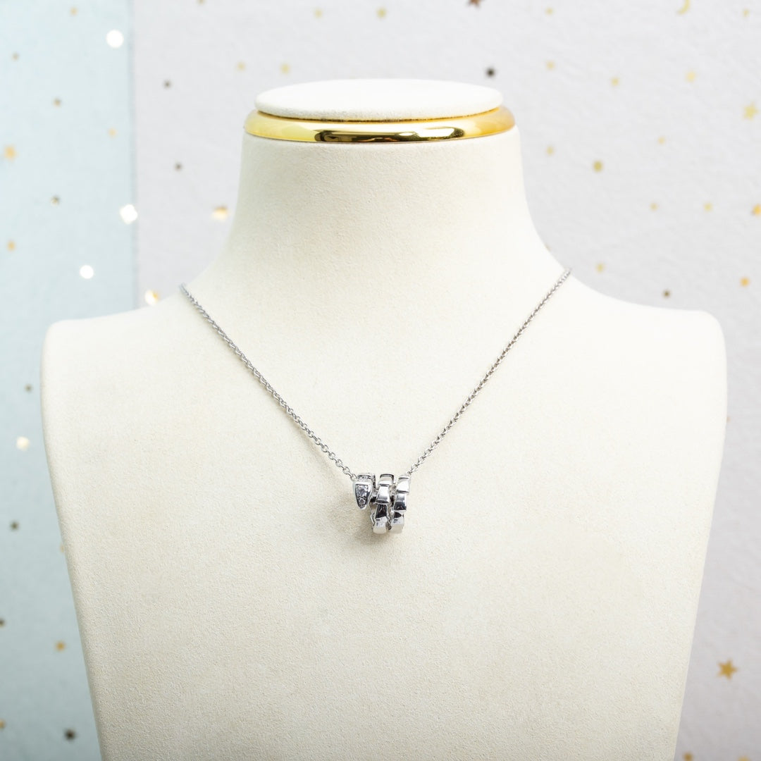 [OAK JURI]SERPENTI SILVER NECKLACE DIAMOND