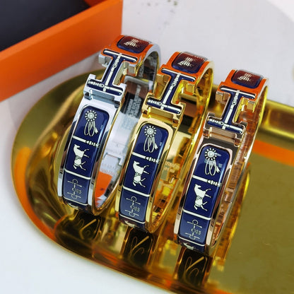 [OAK JURI]H COUVERTURES DARK BLUE BRACELET