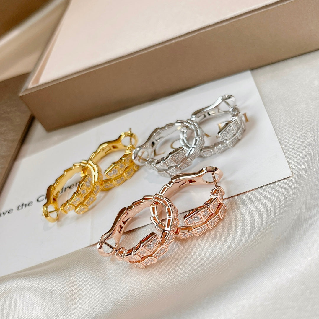 [OAK JURI]SERPENTI EARRINGS DIAMOND
