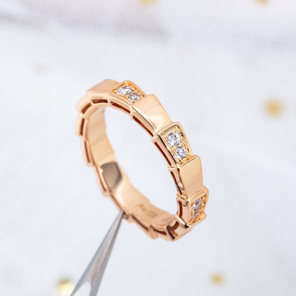[OAK JURI]SERPENTI RING PINK GOLD  3MM