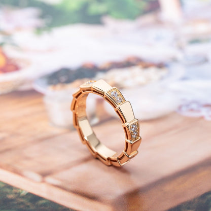 [OAK JURI]SERPENTI RING PINK GOLD  3MM
