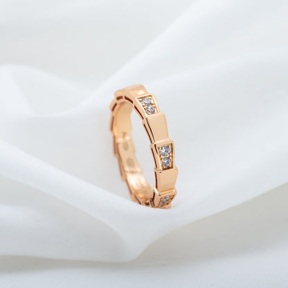 [OAK JURI]SERPENTI RING PINK GOLD  3MM