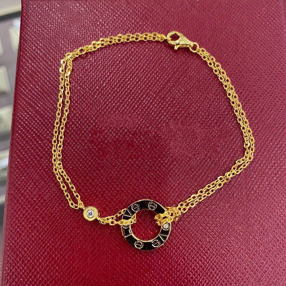 [OAK JURI]LOVE BRACELET 2 DIAMOND